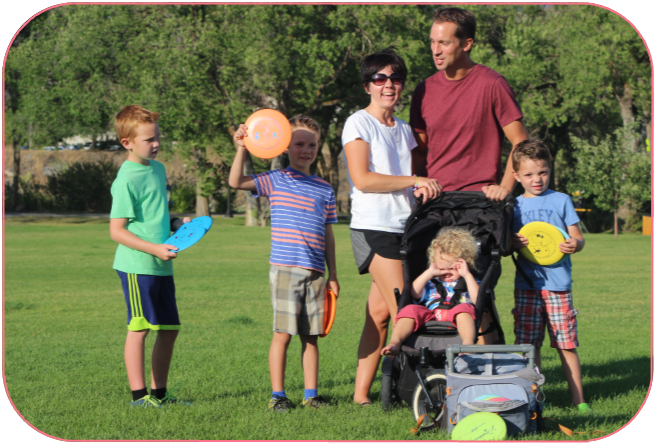 Family picture in the park