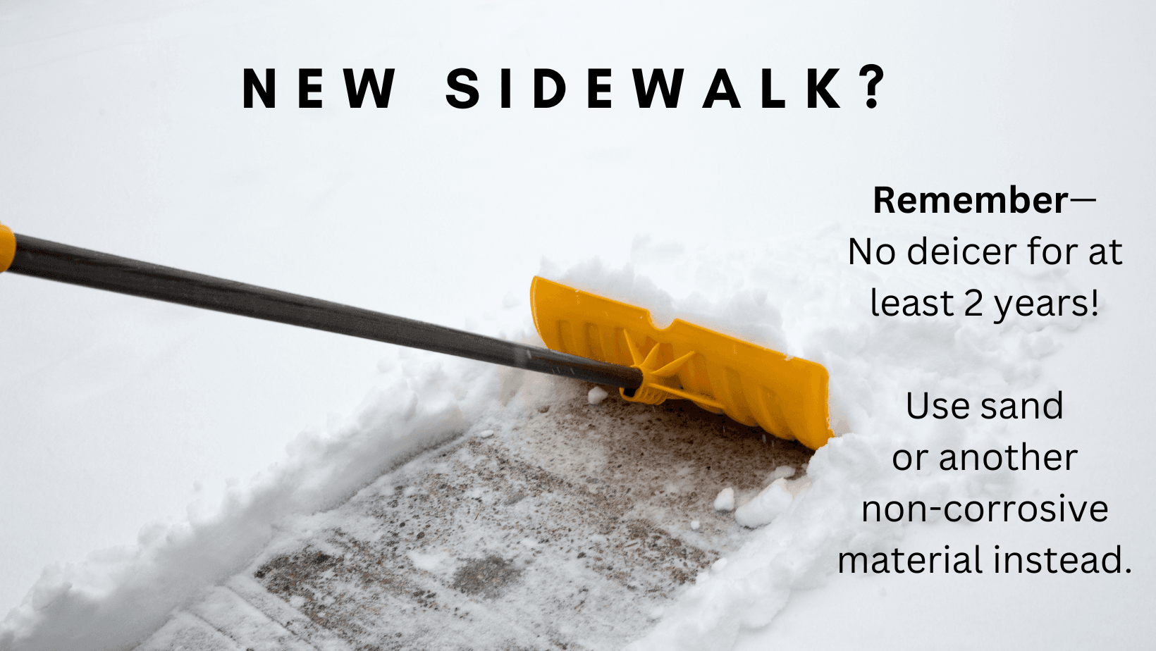 New sidewalk message