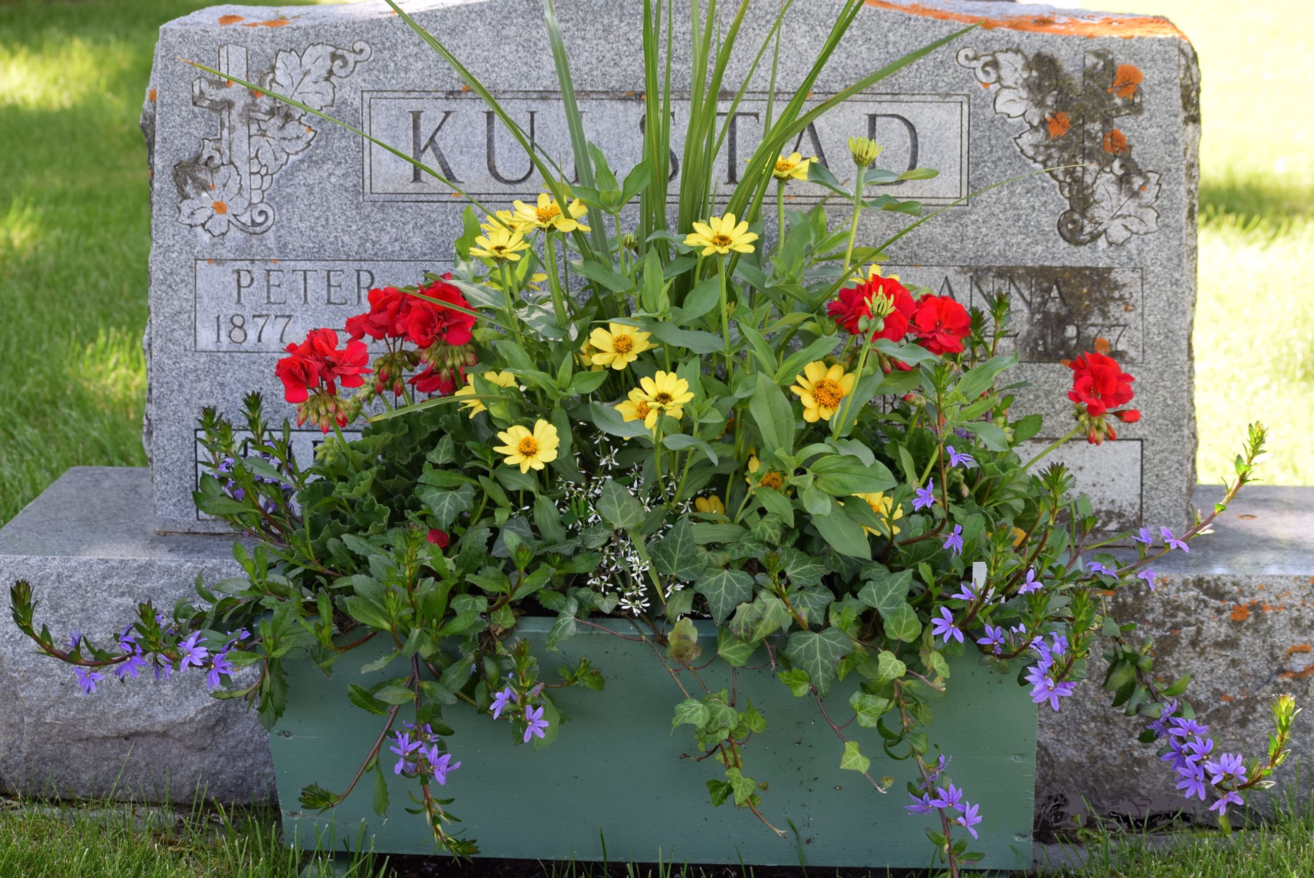 Flower Box example on monument