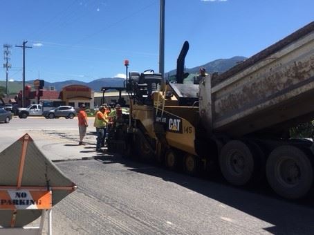 City Street Crew paving street