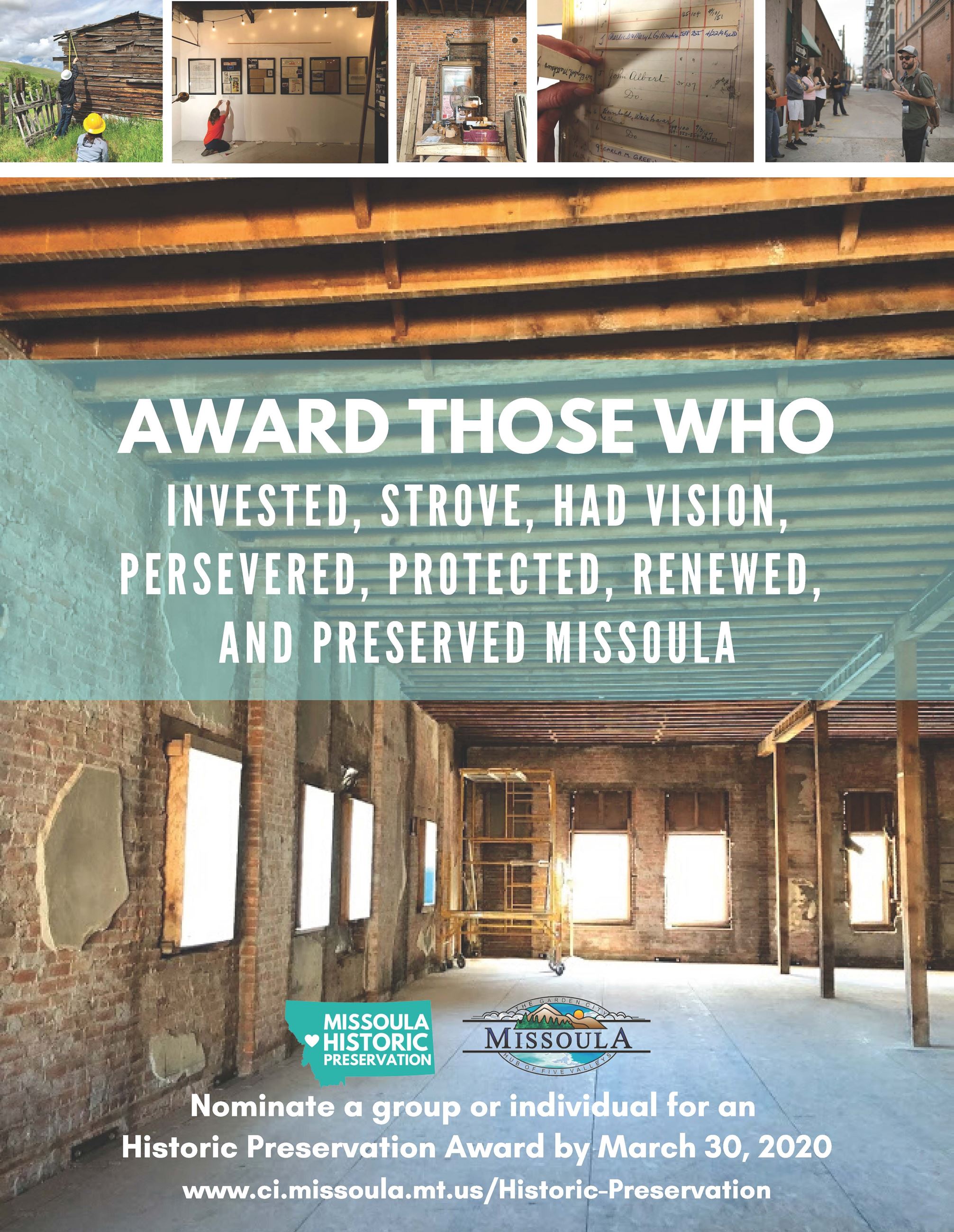 Preservation Awards Flyer 2020