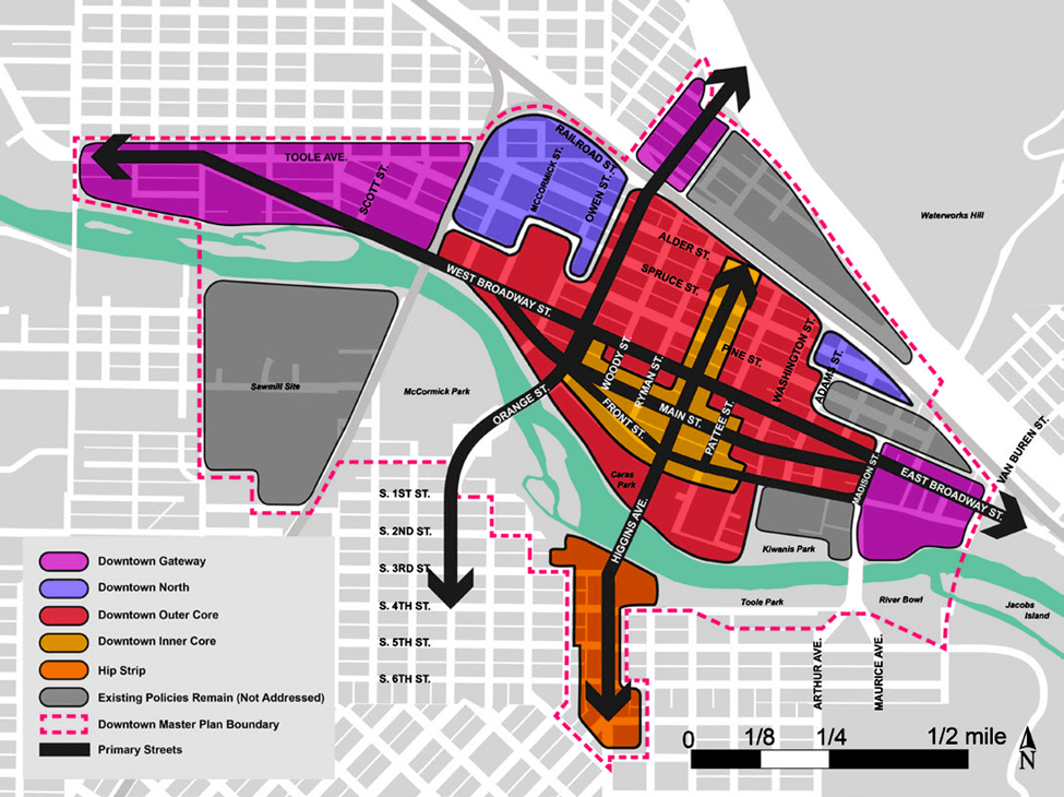 Design Excellence Overlay - Downtown Map (Title 20, 20.25.081)